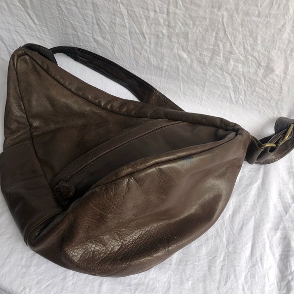 Ameri Bag Healthy Back Bag Crossbody Bag Leather Brown - Picture 5 of 16